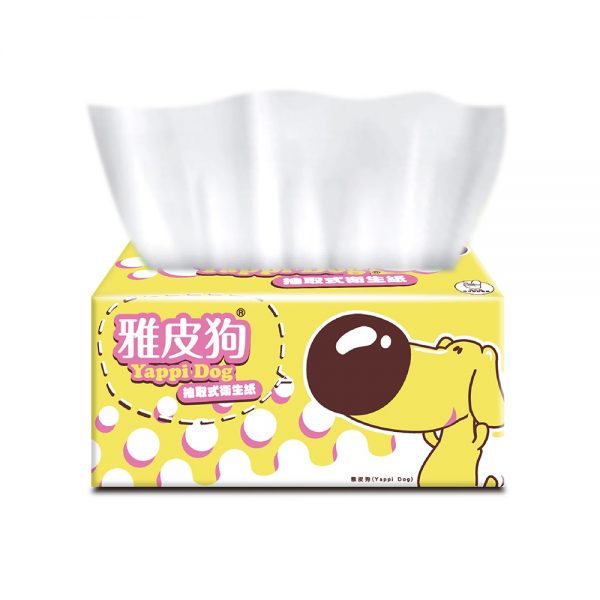 YapeeDog雅皮狗抽取式衛生紙100抽14包6袋/箱(84包)：圖片 2