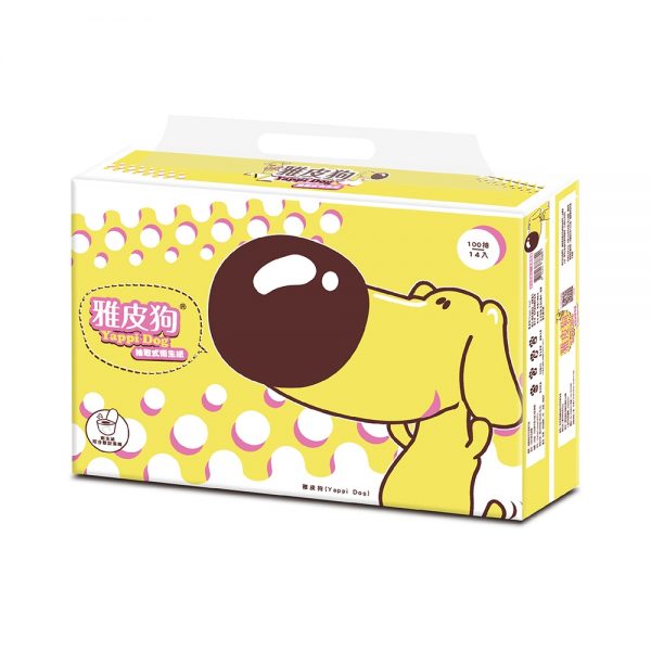 YapeeDog雅皮狗抽取式衛生紙100抽14包6袋/箱(84包)：圖片 6