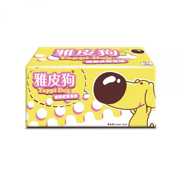 YapeeDog雅皮狗抽取式衛生紙100抽14包6袋/箱(84包)：圖片 3