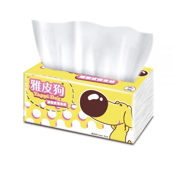 YapeeDog雅皮狗抽取式衛生紙100抽14包6袋/箱(84包)：圖片 4